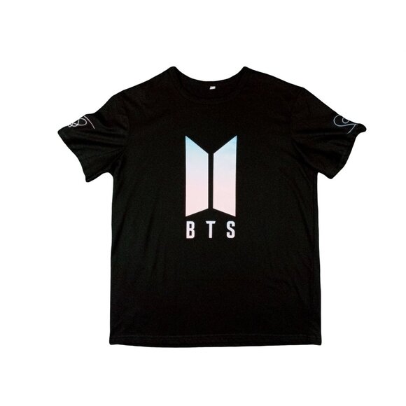 BTS T-Shirt Love Yourself Women Large Black K-Pop Jin Suga Jimin J-Hope Jungkook - Picture 1 of 8
